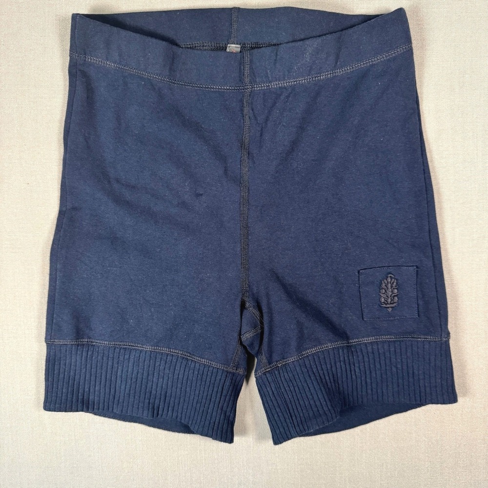 Free People Movement Biker Shorts Women S Navy Blue High Waisted Activewear